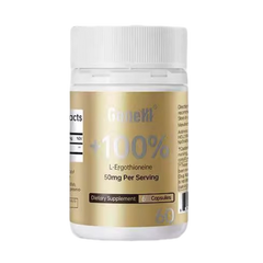 GENEIII Ergothioneine Oral Capsules 60,000x Antioxidant Energy Cellular Rejuvenation 50mg*60 Capsules