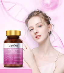 Sorlife穀胱甘肽膠囊煥亮膚色內服膠原蛋白菸鹼醯胺透明酸原廠進口正品 - HALOHK