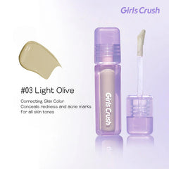 Girls Crush Water Velvet Concealer & Brightener for Face Highlighting, Tear Trough, Blemish, and Dark Circle Coverage