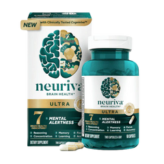 Neuriva Ultra Brain Performance Capsules · All-Day Activation of 7 Brain Health Indicators