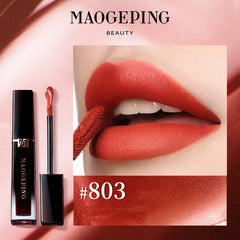 MAOGEPING Air Cushion Velvet Matte Lipstick, Long-lasting & Non-stick Cup, 6.5ml #803 Muse Red