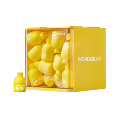 WONDERLAB Kids Probiotic Powder (Yellow Bottle) with HMO and Prebiotics for Digestive Health