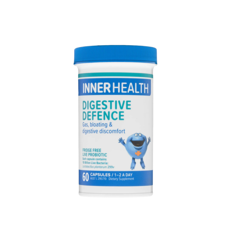 INNER HEALTH 成人腸胃有助於消化緩脹氣益生菌活性植物乳桿菌 60粒 - HALOHK