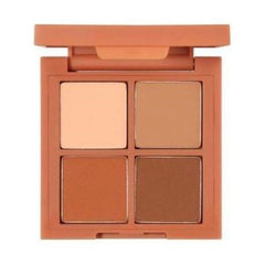 3CE Mini Multi Eye Color Palette 3.5g (#Brown Rum) | Warm-toned orange-brown, creates a deep and dimensional makeup look