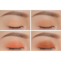 3CE Mini Multi Eye Color Palette 3.5g (#Brown Rum) | Warm-toned orange-brown, creates a deep and dimensional makeup look