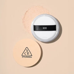 3CE Natural Finish Loose Powder 8.5g | Oil-Control Pore-Blurring Setting Powder