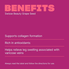 SWISSE斯維詩葡萄籽抗糖膠囊菸鹼醯胺膠原蛋180粒 - HALOHK