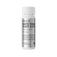 OBLUE Whitening Tomato 2.0 Oral Supplement for Skin Brightening, Anti-Yellowing, Anti-Oxidation, and Anti-Glycation (Dual-Whitening Shot) - 12 Bottles