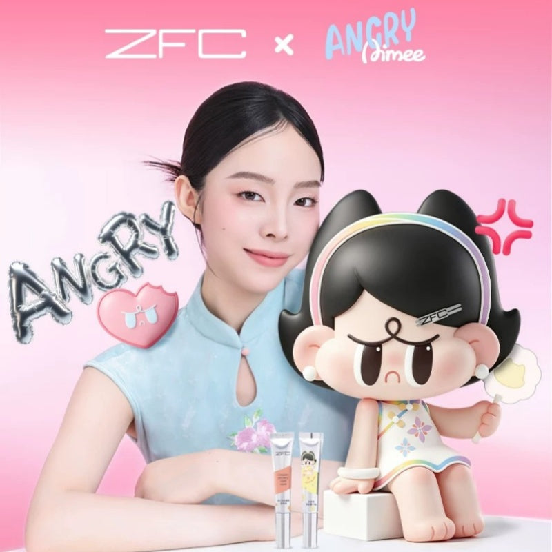 ZFC 雙色眼部遮瑕膏｜Angry Aimee 聯乘限定版｜兩步告別黑眼圈・淚溝