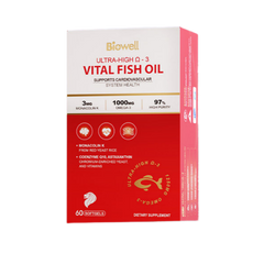 BIOWELL 魚油輔酶Q10心臟97%高濃度EPAOmega3紅麴血脂