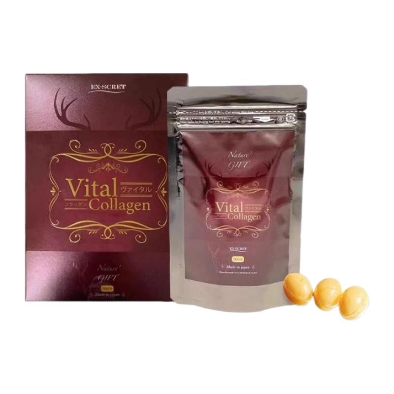 EX-SCRET VitalCollagen Deer Source Microencapsulated Peptide Capsules