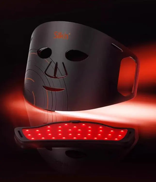 SILKN絲可 LED面膜儀&頸膜美容儀 光子美颈仪红光淡纹LED大排灯 HALOHK
