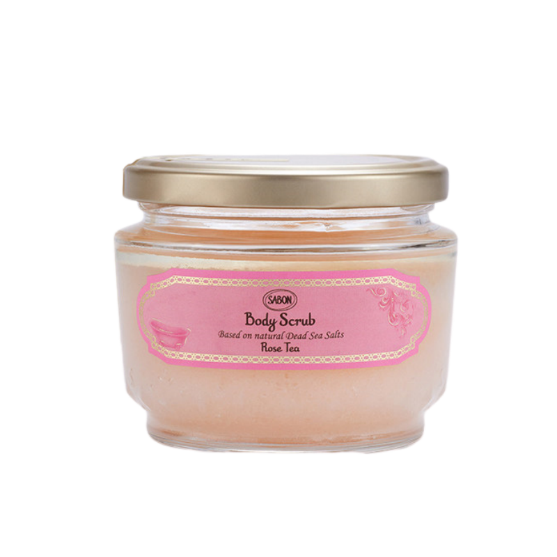 SABON 死海身體磨砂｜Rose Tea 玫瑰茶｜地中海 SPA 級拋光嫩膚儀式