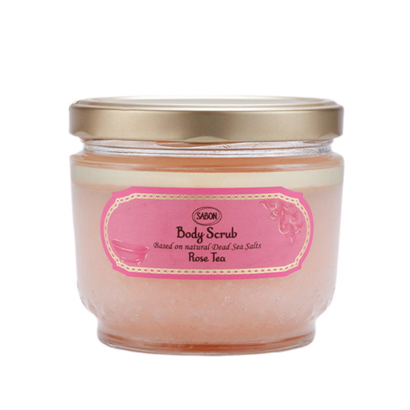 SABON 死海身體磨砂｜Rose Tea 玫瑰茶｜地中海 SPA 級拋光嫩膚儀式
